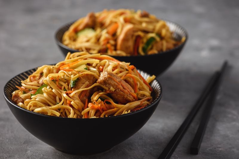 Asia Nudeln aus dem Food Truck