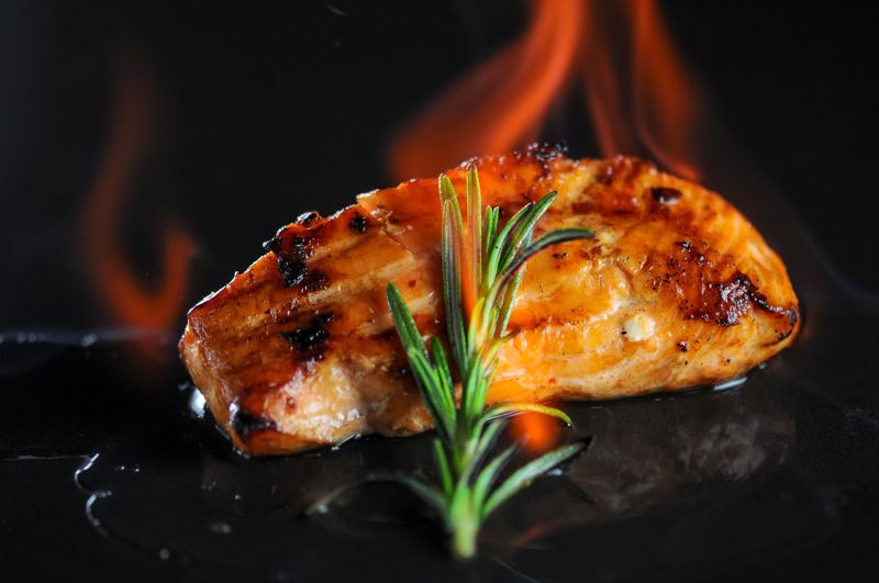 Lachs vom Grill